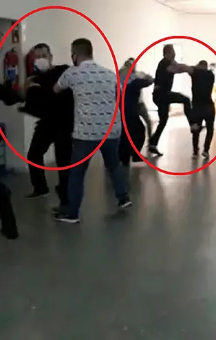 Tahliye kararı çıktı, adliye karıştı! Tekme ve yumruklar havada uçuştu