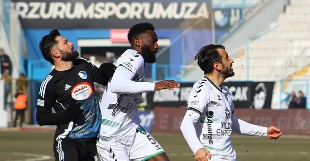 Erzurumspor FK ile Kocaelispor maçında kazanan yok!