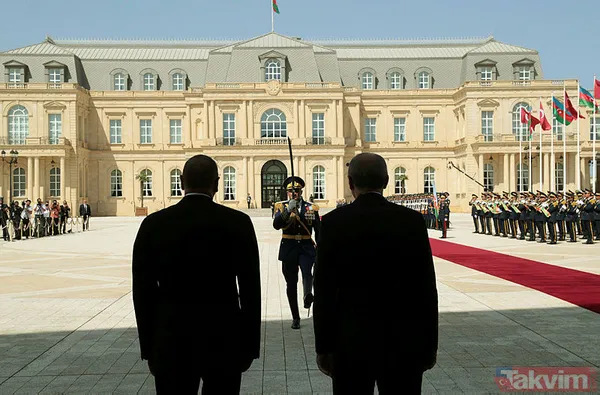 Cumhurbaşkanı Erdoğan Azerbaycan'da resmi törenle karşılandı - 39