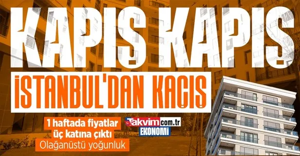 İstanbul’dan Trakya’ya göç başladı: Fiyatlar 1 haftada 3 katına çıktı