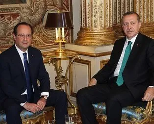 Cumhurbaşkanı Erdoğan Hollande ile görüştü