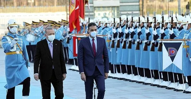 SON DAKİKA: Başkan Recep Tayyip Erdoğan Külliye’de karşıladı! İspanya Başbakanı Pedro Sanchez Ankara’da