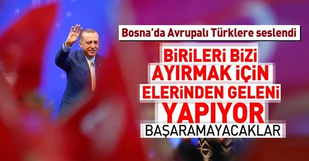 Cumhurbaşkanı Erdoğan Avrupalı Türk Demokratlar Birliğinin 6. Olağan Genel Kurulunda konuştu
