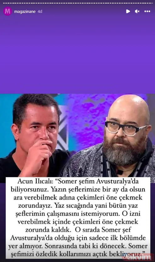 Acun Ilıcalı'dan sonunda Somer Sivrioğlu açıklaması geldi! Masterchef'te var mı yok mu merak ediliyordu "Çalışmasını istemiyorum..." - 6