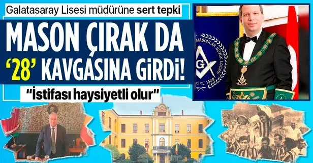 Mason çırağı Remzi Sanver de kavgaya daldı! Galatasatay Lisesi müdürü Prof. Dr. Vahdettin Engin’e istifa çağrısı