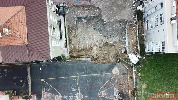 İstanbul'da faciadan dönüldü! Avcılar Denizköşkler İlkokulu'nun bahçe duvarı çöktü - 12
