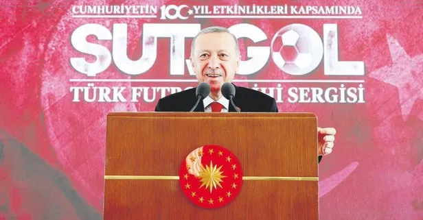 ‘Şut ve Gol: Türk Futbol Tarihi Sergisi’ Başkan Erdoğan’ın katılımıyla açıldı