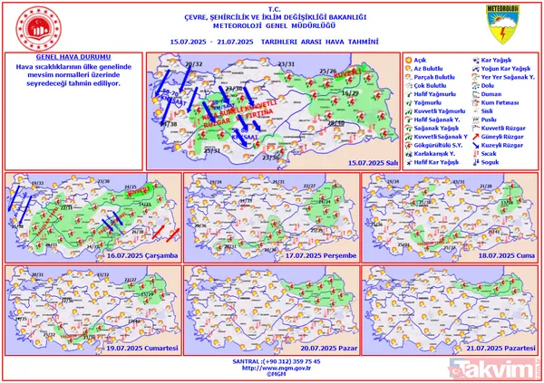 Gök gürültülü sağanak geliyor! 30 il alarmda: 36 derecede yağmur ve fırtına etkili olacak! Ankara, Elazığ, Bolu... - 2