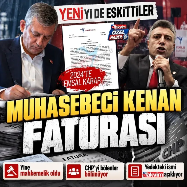 Yeni Partiye Muhasebeci Kenan faturası! Ya seçime girmeyecek ya da isim değiştirecek: TAKVİM kulislere daldı