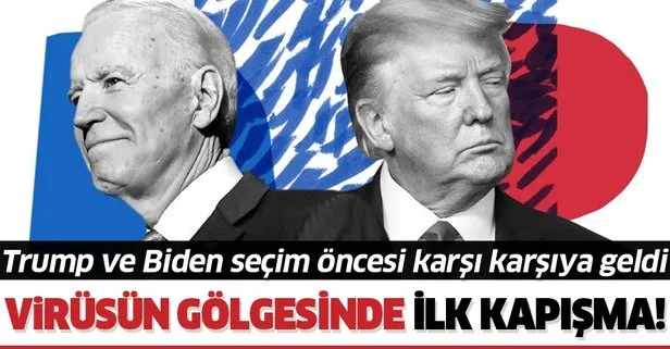 ABD Başkanı Donald Trump ile Biden’ın seçim öncesi ilk canlı yayın tartışmasına Kovid-19 damgası!