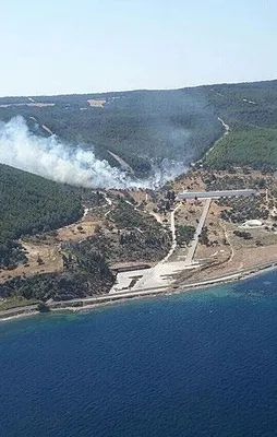 Gelibolu Yarımadası'nda orman yangını