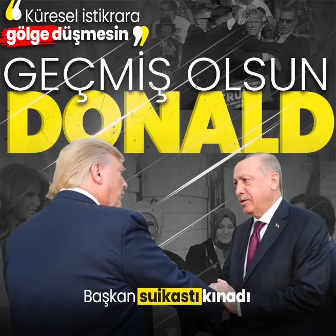Başkan Erdoğandan Donald Trumpa geçmiş olsun mesajı: Suikast girişimini şiddetle kınıyorum