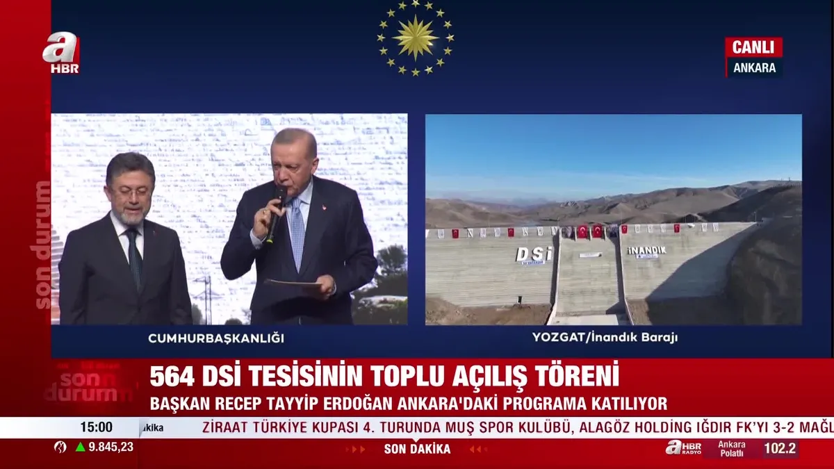 564 DSİ tesisi açıldı! – Videolu Haber (İzle)