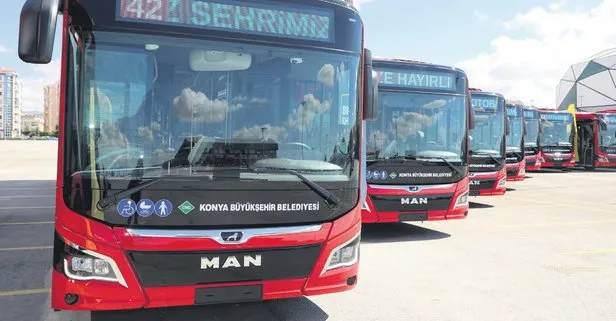 Konya’da ulaşıma zam yok yeni otobüslere yatırım var