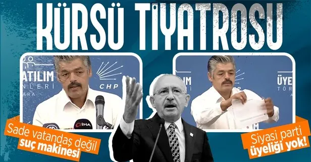 CHP lideri Kemal Kılıçdaroğlu’nun kürsü tiyatrosu: Sade vatandaş diye çıkardı suç makinesi çıktı