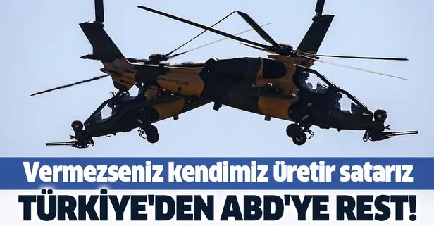 Türkiye'den ABD'ye rest!