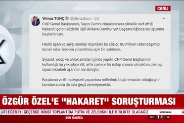 Özgür Özel'e ''Hakaret'' soruşturması