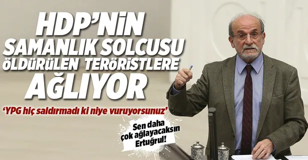 HDP'li Kürkçü öldürülen YPG'lilere ağlıyor