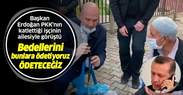 Başkan Erdoğan, terör örgütü PKK’nın katlettiği işçinin ailesiyle görüştü: Bedellerini bunlara ödetiyoruz, ödeteceğiz