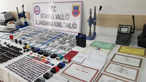 Son dakika: Jandarmadan sahte belge operasyonu-5
