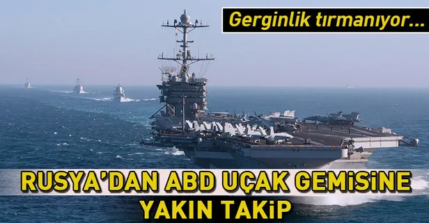 Rusya'dan ABD uçak gemisine yakın takip