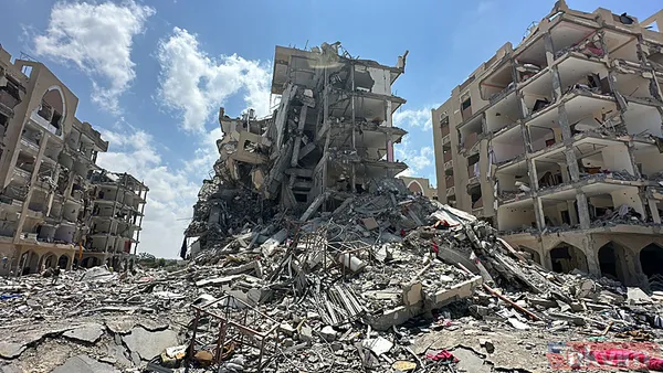 Han Yunus'tan geri acı kaldı! Soykırımcı İsrail Gazze'deki yıkımı böyle görüntülendi - 6