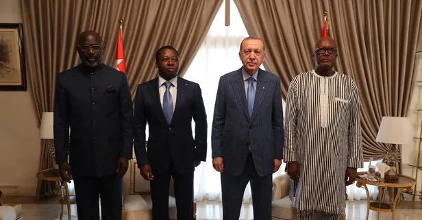 Başkan Erdoğan, Togo, Liberya ve Burkina Faso Cumhurbaşkanları ile görüştü