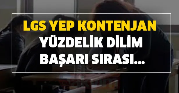 LGS YEP kontenjan, yüzdelik dilim, başarı sırası eokulyd.meb.gov.tr adresinde