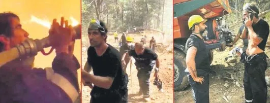 Elinde hortumla yangının ortasına giren İbrahim Çelikkol'dan açıklama var! 3 gece sabahladı 'bütün cesur yüreklere selam olsun'-6
