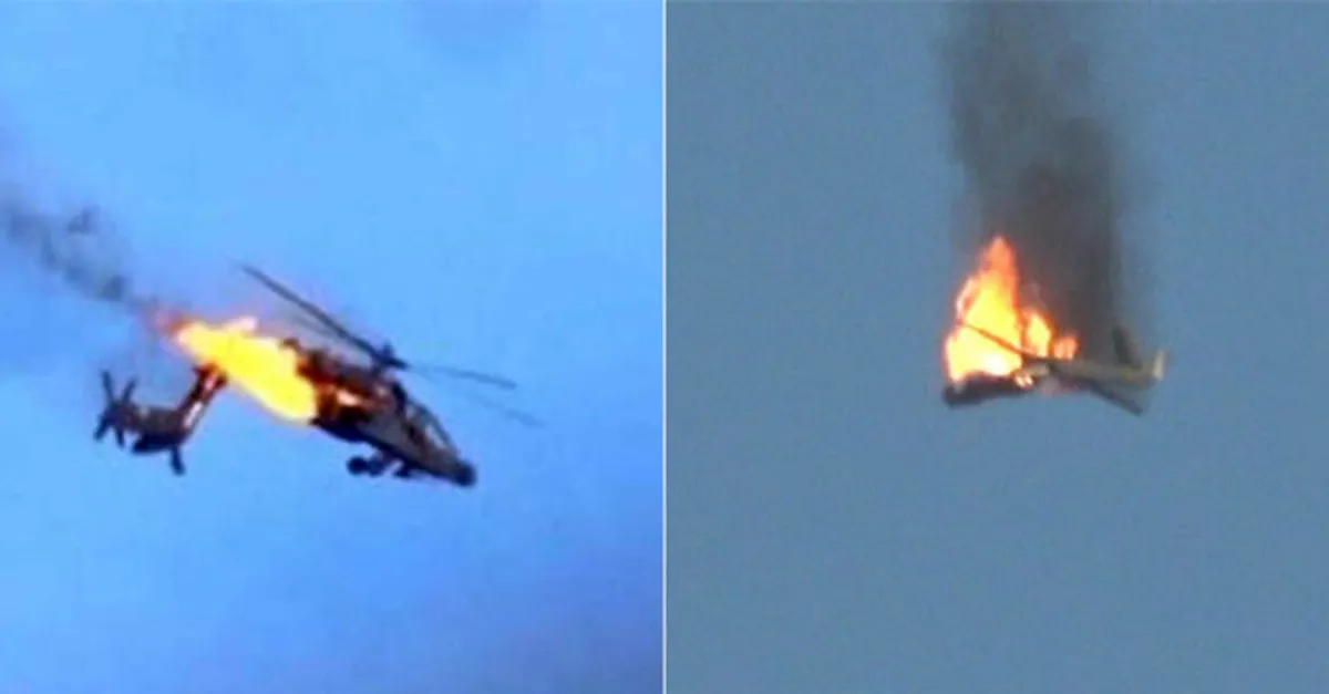 Suudi Arabistan’a ait helikopter füzeyle vuruldu!