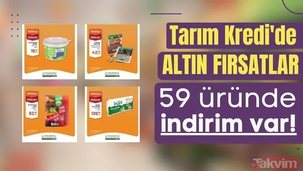 Tarım Kredi'de 59 üründe altın fiyatlar sıralandı! Hafta başı indirimi geldi: 13-23 Ağustos'ta yoğurt, peynir, tereyağı, balık, un... - 1