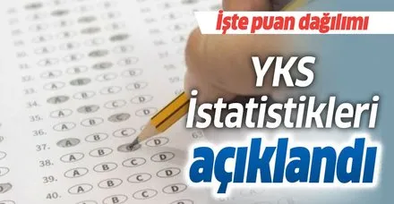 YKS istatistikleri açıklandı... YKS'de 9 şampiyon var