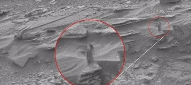 NASA ilk kez yayınladı! Mars’ta saklanan kadın mı var?