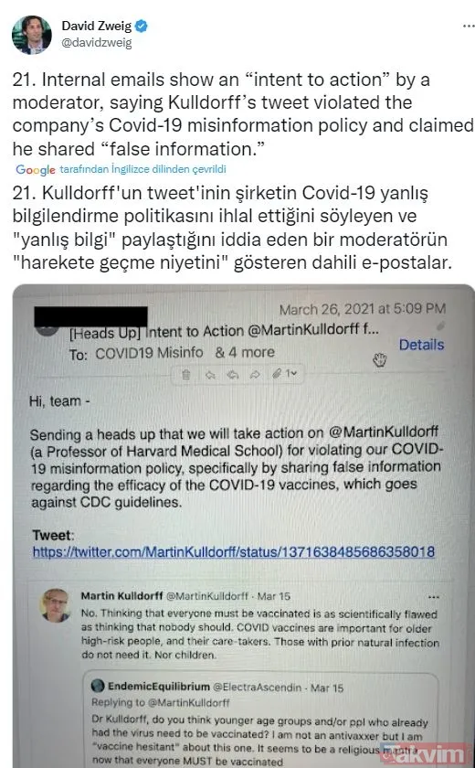 Elon Musk'tan 9. ve 10. Twitter ifşaatları! CIA, FBI ve Pentagon sansürü ifşa oldu: Dikkat çeken Kovid-19 detayı - 38