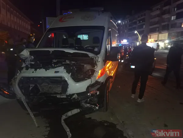 Hasta taşıyan ambulans kaza yaptı! Kırmızı ışıkta geçince... - 4