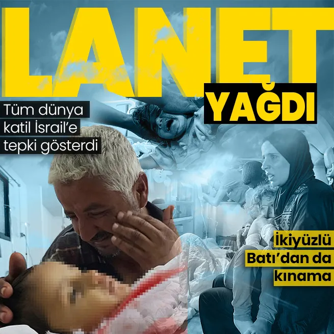 İkiyüzlü Batıdan da kınama! Refahta yerinden edilmiş Filistinlilerin kampını bombalayan soykırımcı İsraile lanet yağdı