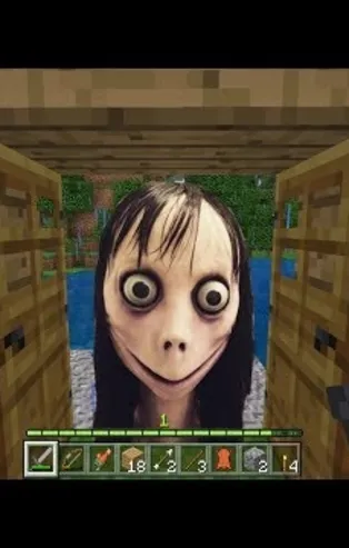 Aileler dikkat! Momo, Minecraft'a sıçradı!