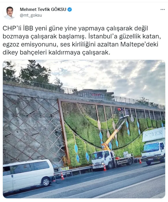 CHP'li İmamoğlu yönetimindeki İBB yine dikey bahçelere göz dikti! Bu kez de Maltepe'de!-1