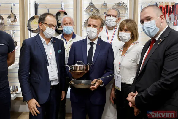 Fransa Cumhurbaşkanı Emmanuel Macron fuar ziyaretinde yumurtalı saldırıya uğradı - 9