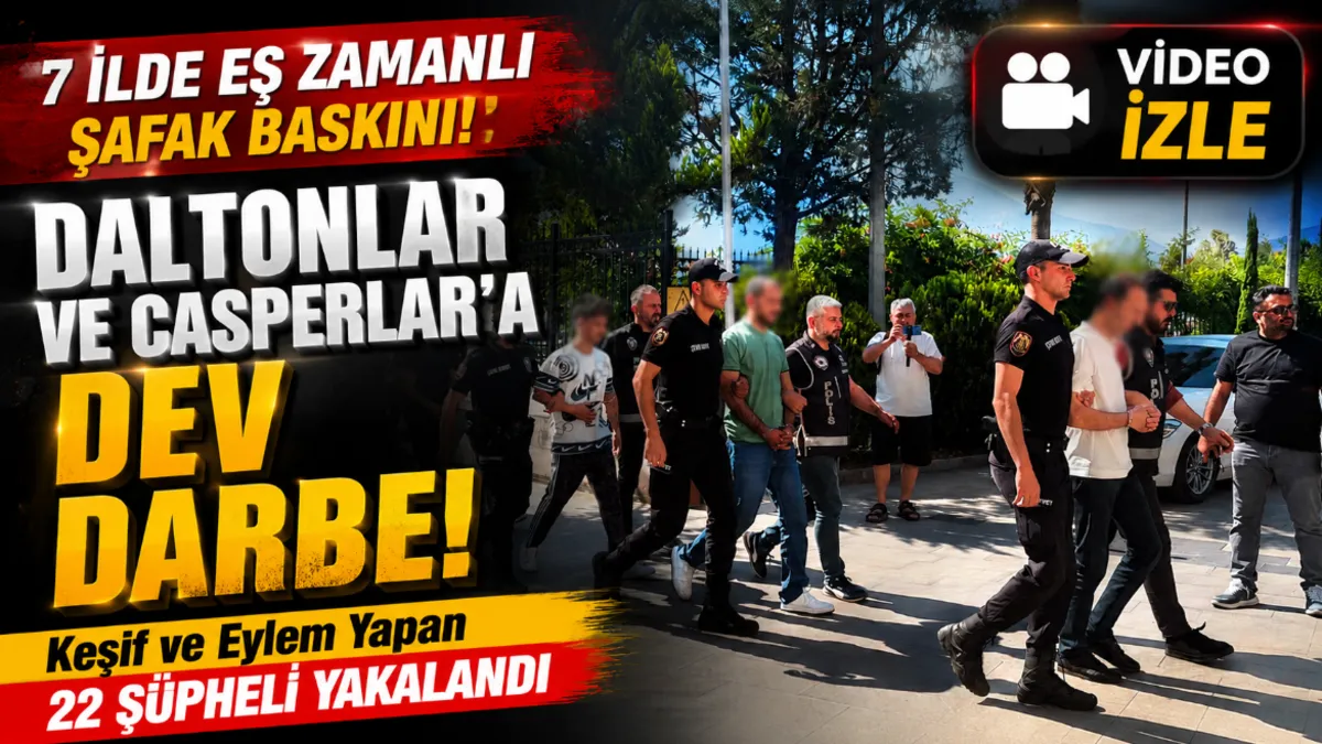 Fethiye'de "Daltonlar" ve "Casperlar" operasyonu