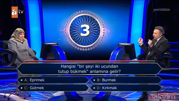 Bu soru karşısında doğru cevabı bulmakta zorlanan Açal, istediği performansı sergileyemeyerek 5 bin TL ödül ile yarışmadan ayrıldı. Sorunun doğru cevabı ise...