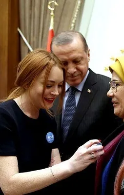 Cumhurbaşkanı Erdoğan, Lohan'ı kabul etti