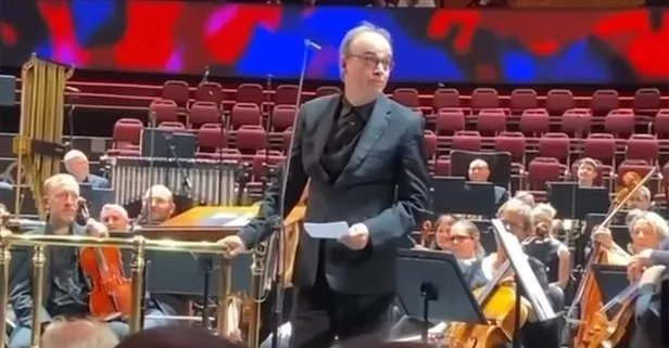 Yahudi Orkestra Şefi Gazze çağrısı yaptı İngiliz yayını kesti