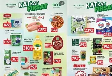 Tarım Kredi Market 8-14 Nisan 2025 kataloğu | 21 üründe şahane fiyatlar! 5 LT Anadolu Ayçiçek yağı 318 TL’ye düştü
