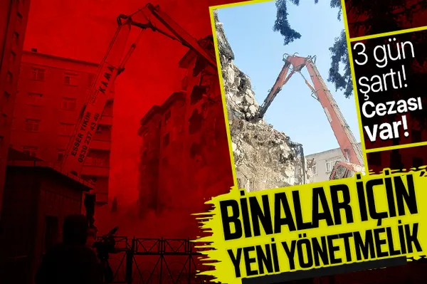 Son dakika: Binalarla ilgili yeni yönetmelik! Cezası var! 3 gün şartı-1