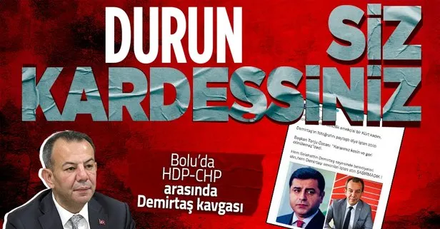 Bolu Belediyesi’nde çalışan işçi Selahattin Demirtaş fotoğrafı paylaştı! HDP’li Gergerlioğlu ile Tanju Özcan birbirine girdi