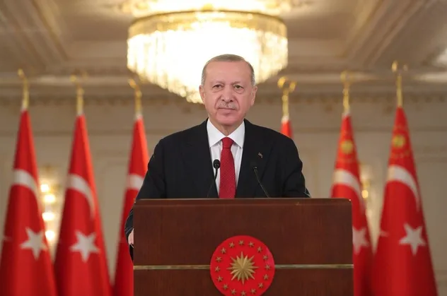 Başkan Recep Tayyip Erdoğan Uluslararası Demokratlar Birliği temsilcileriyle görüştü