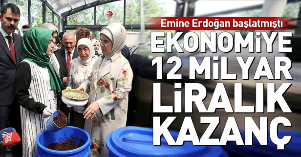 Emine Erdoğan başlatmıştı! Hedef 12 milyar TL’nin ekonomiye kazandırılması