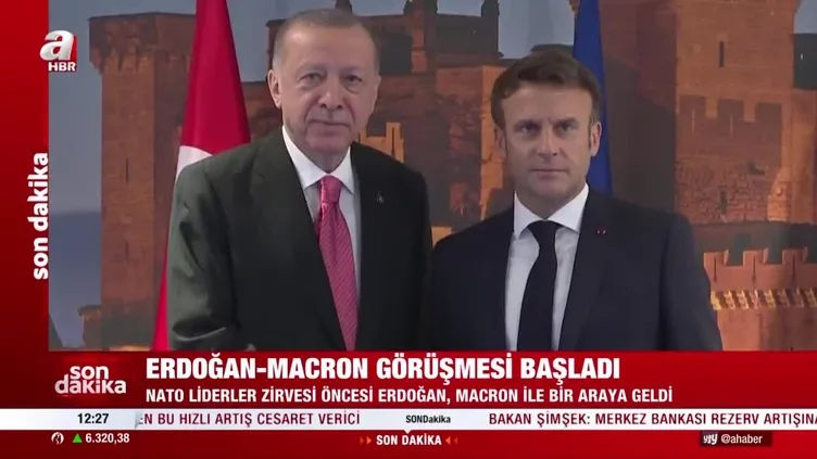 Başkan Erdoğan'ın diplomasi trafiği başladı: Macron ile görüştü