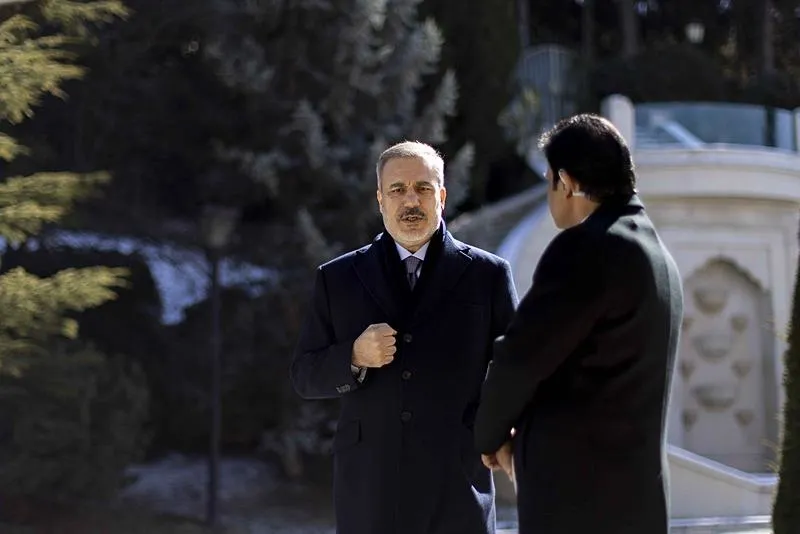 Dışişleri Bakanı Hakan Fidan, Al Jazeera'nın sorularını yanıtladı. (AA)